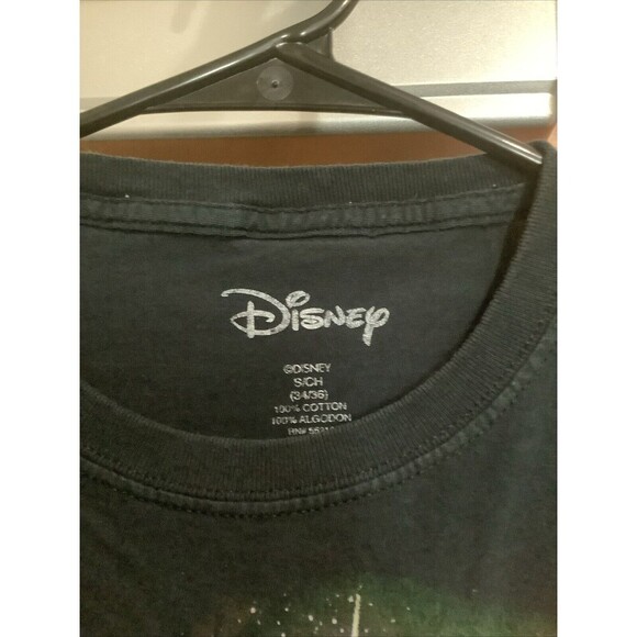 Disney Men’s Black Mickey Mouse Planet T-Shirt Size Small New Without Tags - Picture 2 of 4